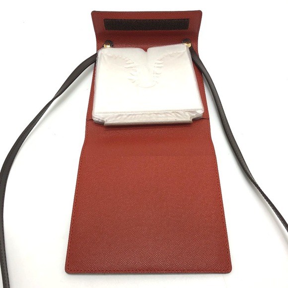 Louis Vuitton Damier CD Case DVD Bag Crossbody Shoulder Canvas Brown - Picture 10 of 15